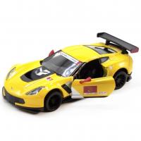 Модель Corvette C7. R Race Car 2016 1:36 (желтая)