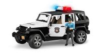 Bruder 02526 Внедорожник Jeep Wrangler Unlimited Rubicon Полиция с фигуркой
