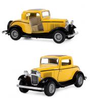 Kinsmart Модель Ford 3-Window Coupe 1932 1:34 (желтая)
