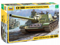 Сборная модель "Советский истребитель танков СУ-100"