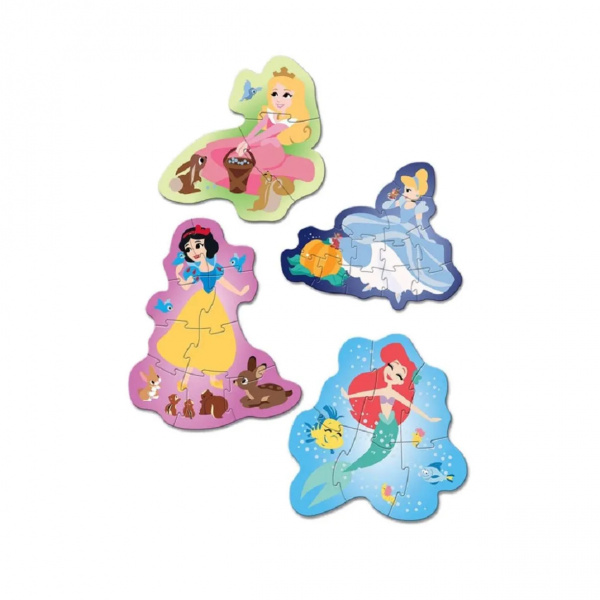 Пазлы. 4 MINI "Мой первый пазл Disney Принцесса"